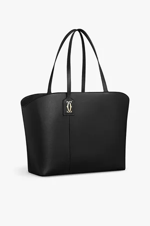 Cartier Womens C De Leather Tote Bag