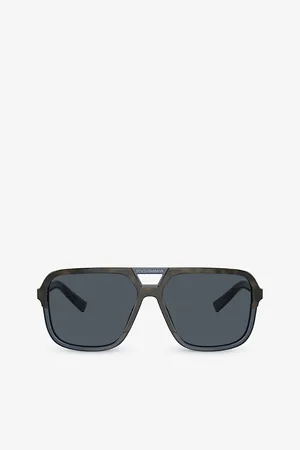 Dolce & Gabbana Womens Dg4354 Square-Frame Tortoiseshell Acetate Sunglasses