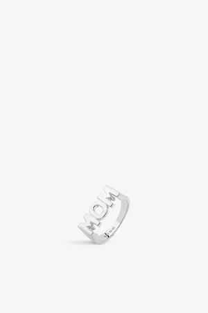 Maria Black Mom Rhodium-Plated Sterling-Silver Ring