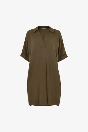 Whistles Womens Melanie Cocoon-Silhouette Woven Mini Dress