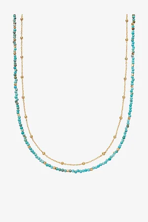 ASTLEY CLARKE Womens Biography Turquoise 18ct Gold-Vermeil Necklace
