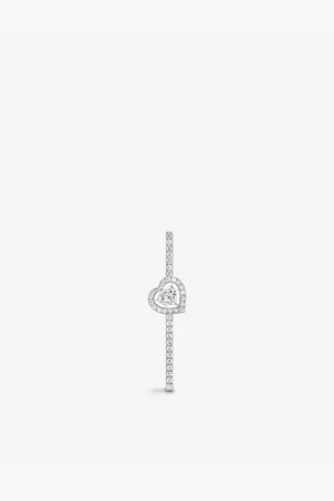 MESSIKA Joy 18ct White-Gold and Pavé Diamond Earring