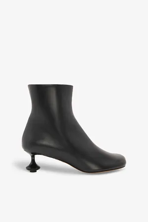 Loewe Womens Toy Sculpted-Heel Leather Ankle Boots
