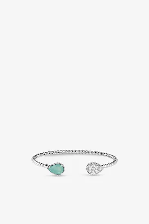 Boucheron Serpent Bohème 18ct White-Gold, 1.1ct Aquaprase Bracelet