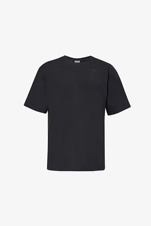 GymShark Mens Power Logo-Print Stretch-Cotton T-Shirt