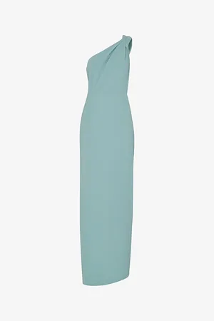 Whistles Womens Bethan One-Shoulder Stretch-Woven Maxi Dress