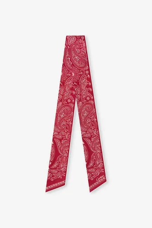 Cartier Womens Double C De Graphic-Print Silk-Twill Scarf
