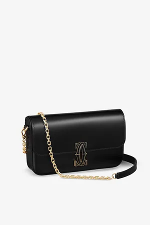Cartier Womens C De Mini Leather Cross-Body Bag