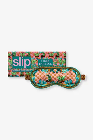 Slip Womens Libra Graphic-Print Silk Eye Mask