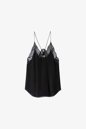 Zadig & Voltaire Womens Christy Silk Cami Top