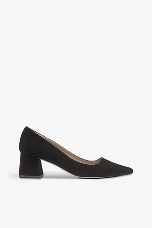 LK Bennett Womens Sloane Pointed-Toe Suede Heeled Courts