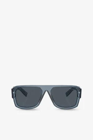Prada Womens Pr 22Ys Pilot-Frame Acetate Sunglasses