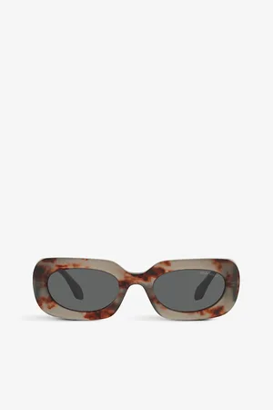 Giorgio Armani Ar8182 Tinted-Lens Rectangle-Frame Acetate Sunglasses