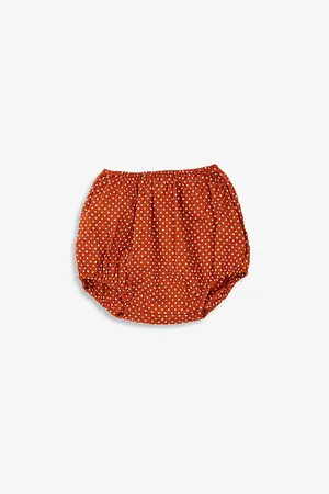 Caramel Grouper Spotted Cotton Bloomers 3-24 Months