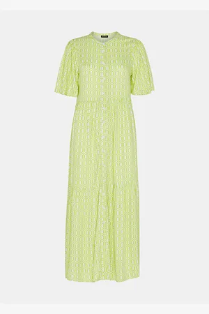 Whistles Womens Graphic-Print Woven Maxi Dress