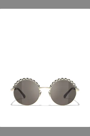 CHANEL Womens Round Sunglasses