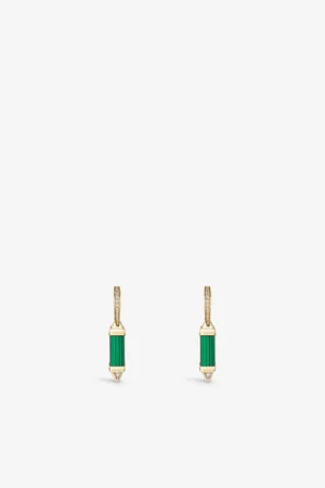 Cartier Les Berlingots De 18ct Yellow-Gold, 0.31ct Diamond and Malachite Drop Earrings