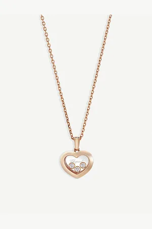 Chopard Happy Diamonds Icons 18ct Rose-Gold and Diamond Pendant