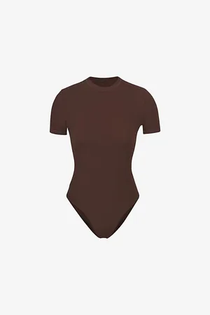 SKIMS Womens Fits Everybody Stretch-Woven Bodysuit