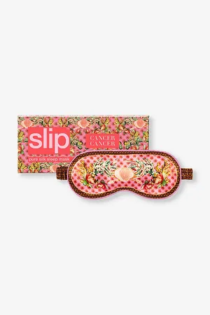 Slip Womens Cancer Graphic-Print Silk Eye Mask