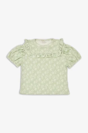 Caramel Lionfish Floral-Print Cotton Top 3-12 Years