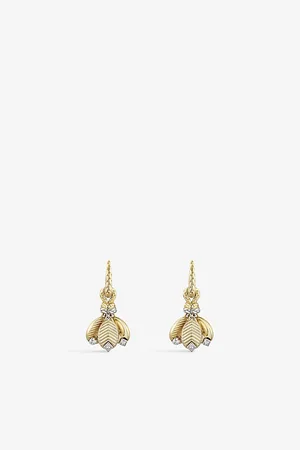Cartier Grain De Café 18ct Yellow-Gold and 0.24ct Diamond Earrings