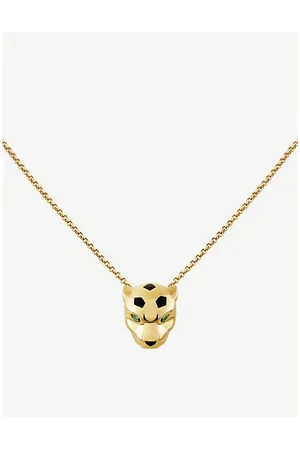 Cartier Panthère De 18ct Yellow-Gold, Tsavorite Garnet and Onyx Necklace