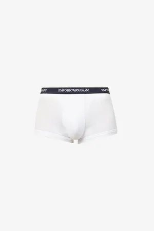Emporio Armani Mens Pack Of Three Logo-Embellished Stretch-Cotton Boxers