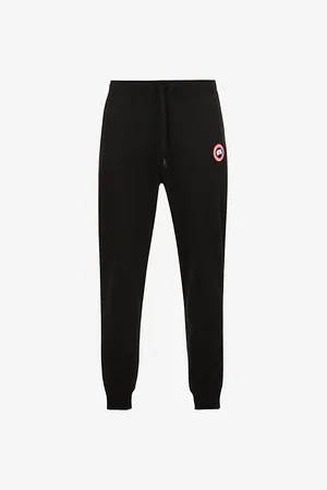 Canada Goose Mens Huron Relaxed-Fit Cotton-Jersey Jogging Bottoms