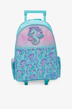 SMIGGLE Epic Adventures Wheeled Woven Trolley Backpack