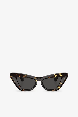 Burberry Womens Be4421U Angular-Frame Acetate Sunglasses