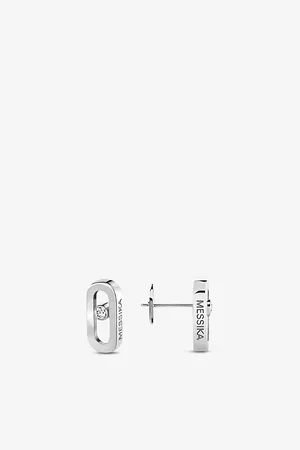 MESSIKA Move Uno 18ct Gold and 0.03ct Brilliant-Cut Diamond Earrings