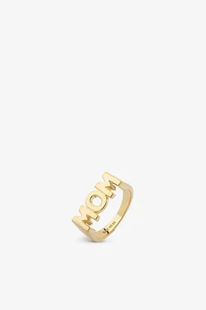 Maria Black Womens Mom 18ct Yellow Gold-Plated Sterling Silver Ring