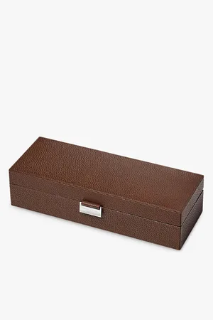 ASPINAL OF LONDON Grained-Leather Watch Box