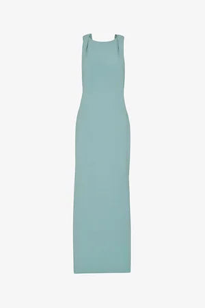 Whistles Womens Tie Back Stretch-Crepe Maxi Dress
