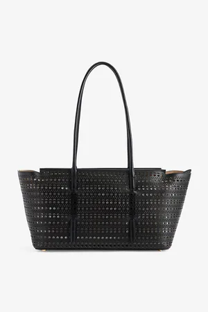 Alaïa Womens Mina Cut-Out Leather Top-Handle Bag