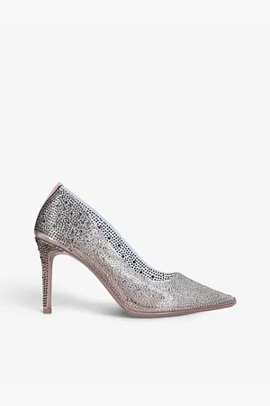 Carvela Womens Lovebird Crystal-Embellished PVC Courts