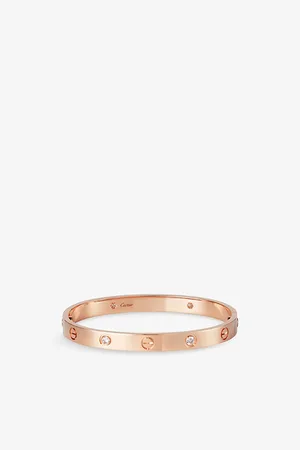 Cartier Love 18ct Rose-Gold and 4 Brilliant-Cut Diamond Bracelet