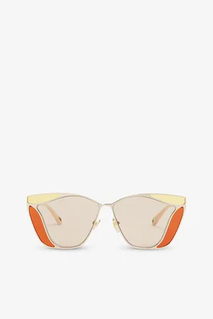 Chloé Womens Ch0049S Gemma Metal and Acetate Square-Frame Sunglasses