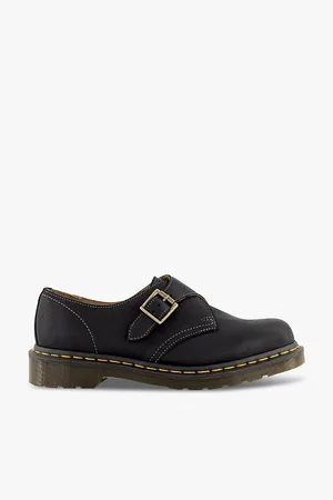 Dr. Martens Mens 1461 Monk Buckle-Embellished Leather Loafers
