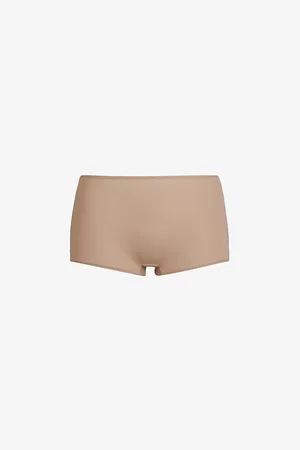 SKIMS Womens High-Rise Stretch-Cotton Boy Shorts
