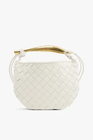 Bottega Veneta Womens Sardine Mini Intrecciato Leather Cross-Body Bag