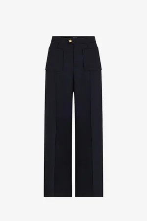 Soeur Womens Harry Wide-Leg High-Rise Woven Trousers