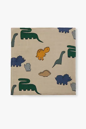 Liewood Lewis Bunny-Pattern Cotton Muslin Cloth Set Of Two