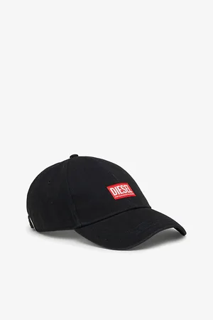 Diesel Mens Corry-Jacq Logo-Embellished Cotton Baseball Cap