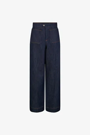Soeur Womens Harry Wide-Leg Twin-Pocket Jeans