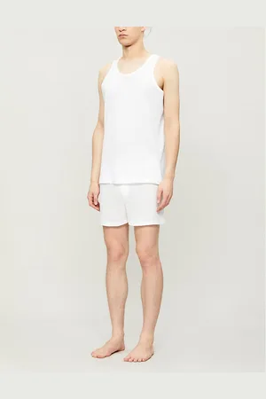 Sunspel Mens Q14 Cellular Cotton T-Shirt