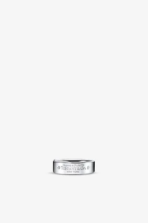 Tiffany & Co. Mens Return To Tiffany Sterling- and 0.01ct Diamond Ring