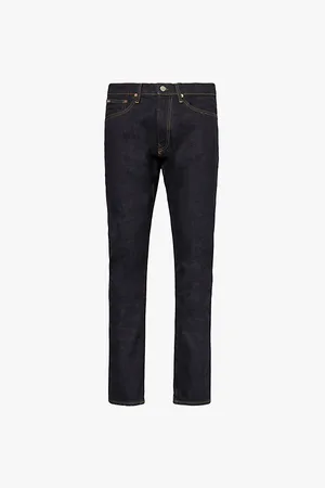 Ralph Lauren Mens Parkside Brand Patch Straight-Leg Regular-Fit Stretch Denim-Blend Jeans