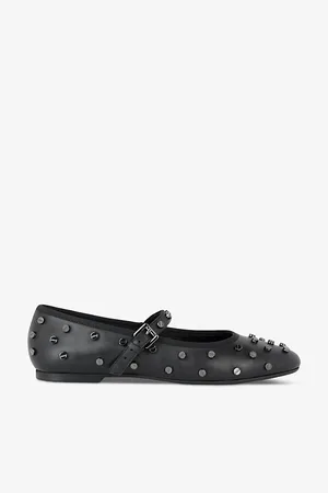 The Kooples Womens Studded Leather Pumps